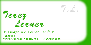 terez lerner business card